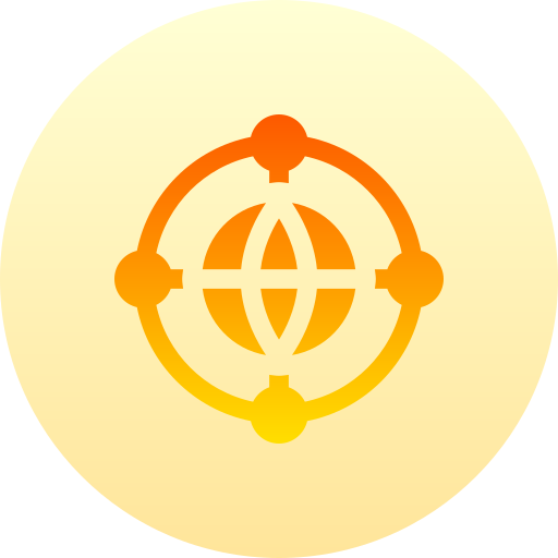 netzwerk Basic Gradient Circular icon