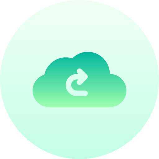 Cloud Basic Gradient Circular icon