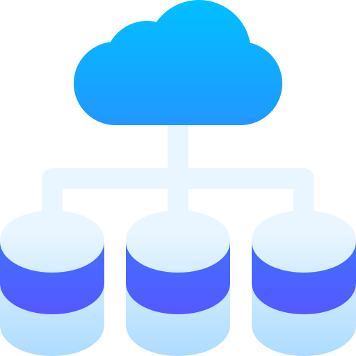 cloud-database Basic Gradient Gradient icoon