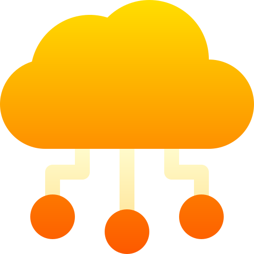 cloud computing Basic Gradient Gradient Icône