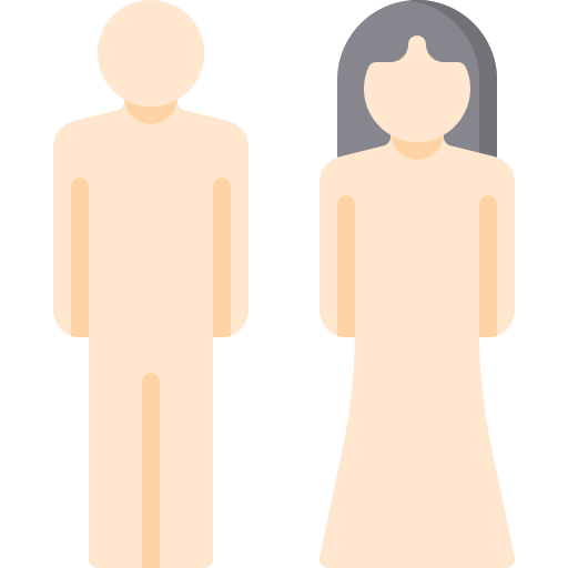 man en vrouw Berkahicon Flat icoon