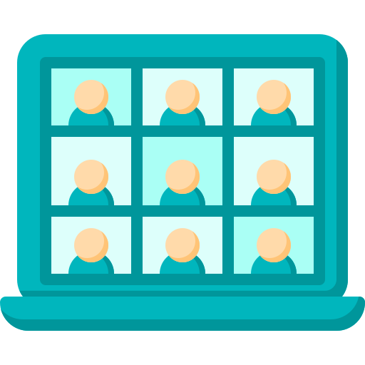 Online meeting Berkahicon Flat icon
