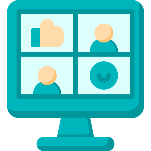 Online meeting Berkahicon Flat icon