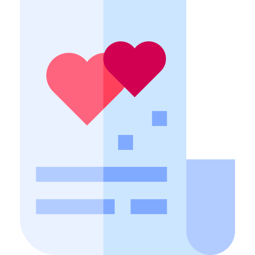 Love letter Basic Straight Flat icon