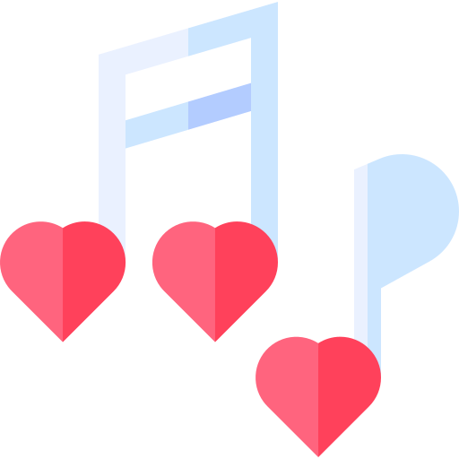 romantische musik Basic Straight Flat icon