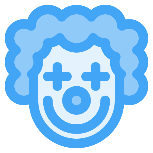 clown Generic Blue icoon