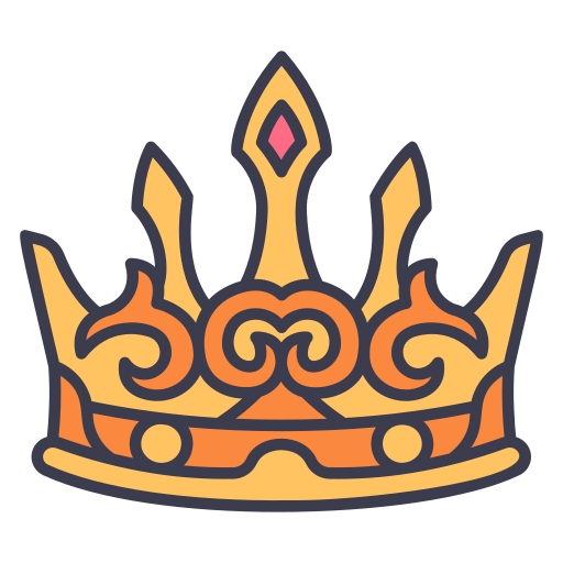 Crown MaxIcons Lineal color icon