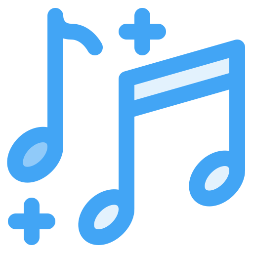 음악 노트 Generic Blue icon