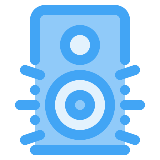 Sound system Generic Blue icon
