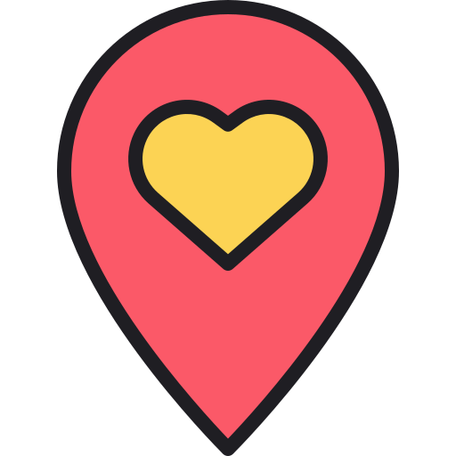 地図 Generic Outline Color icon