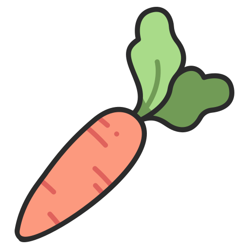 Морковь MaxIcons Lineal color иконка
