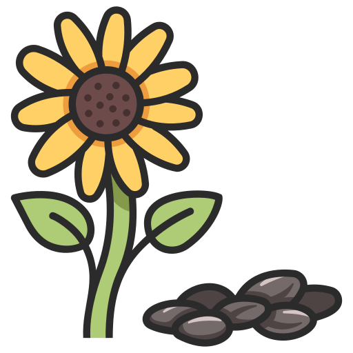 Sunflower MaxIcons Lineal color icon