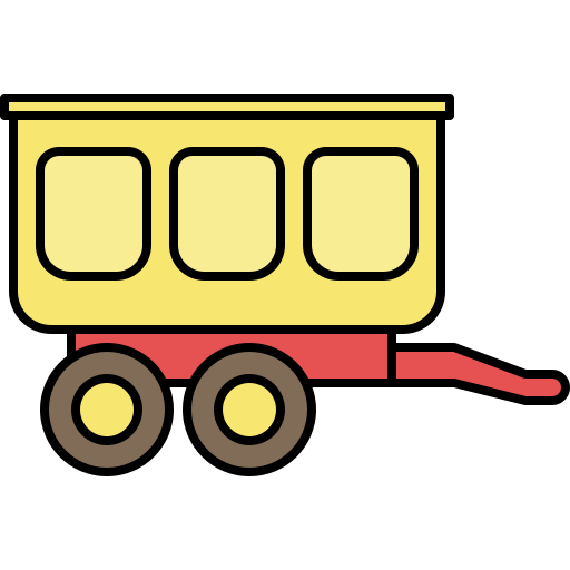 aanhangwagen Generic Outline Color icoon