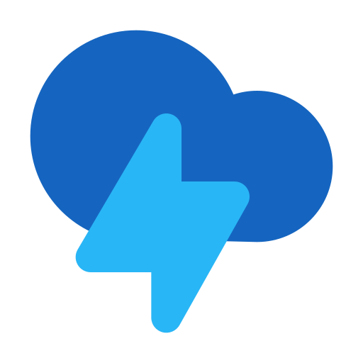 雷雨 Generic Blue icon