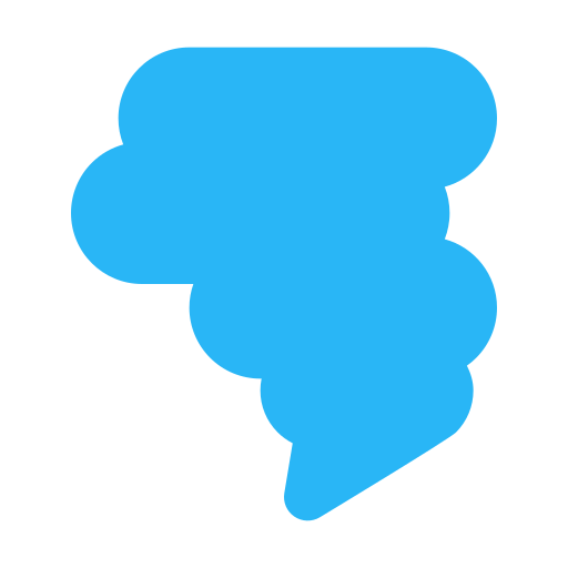 허리케인 Generic Blue icon