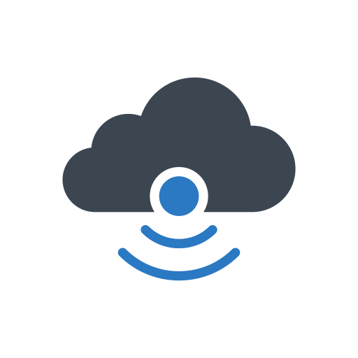 serveur cloud Generic Blue Icône