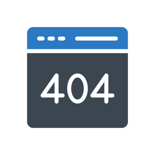 404 error Generic Blue icon