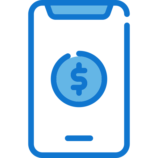 Mobile banking Generic Blue icon
