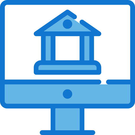 online bankieren Generic Blue icoon