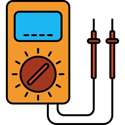 amperímetro Generic Outline Color icono