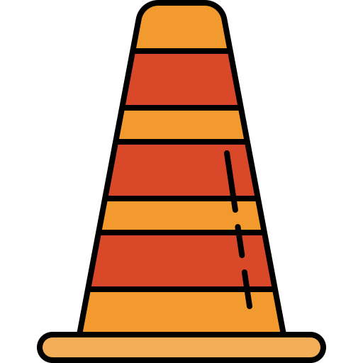 Cone Generic Outline Color icon