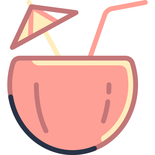 bebida de coco Special Meteor Lineal color icono