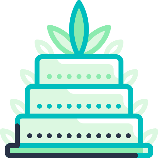 Cake Special Meteor Lineal color icon