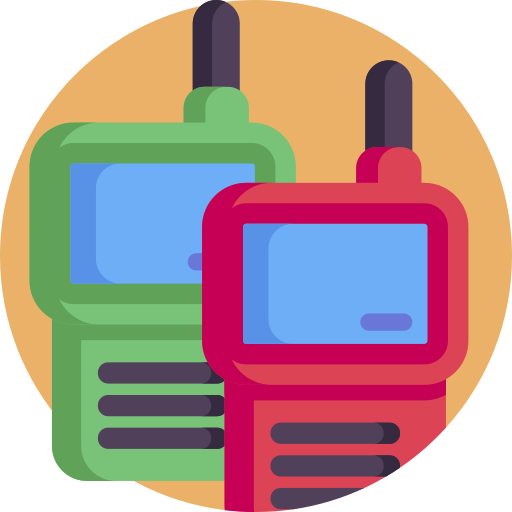 walkie talkie Detailed Flat Circular Flat icon
