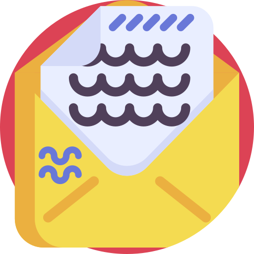 Letter Detailed Flat Circular Flat icon