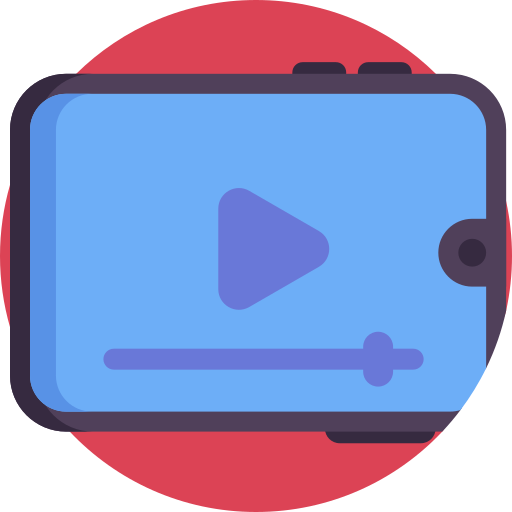 vídeo Detailed Flat Circular Flat icono