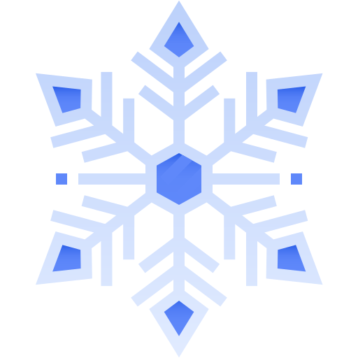 sneeuwvlok Pixelmeetup Flat icoon