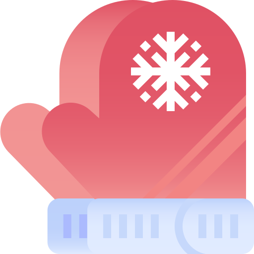 rękawiczki zimowe Pixelmeetup Flat ikona