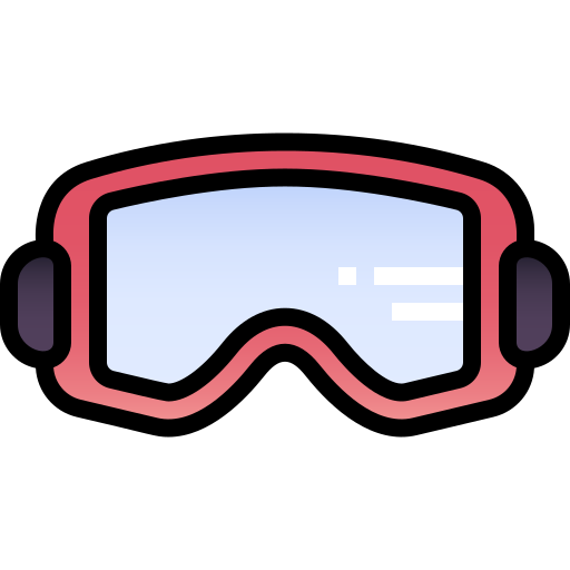 Ski goggles Pixelmeetup Lineal Color icon