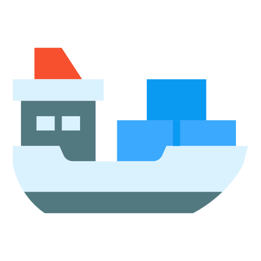 barco de carga Good Ware Flat icono