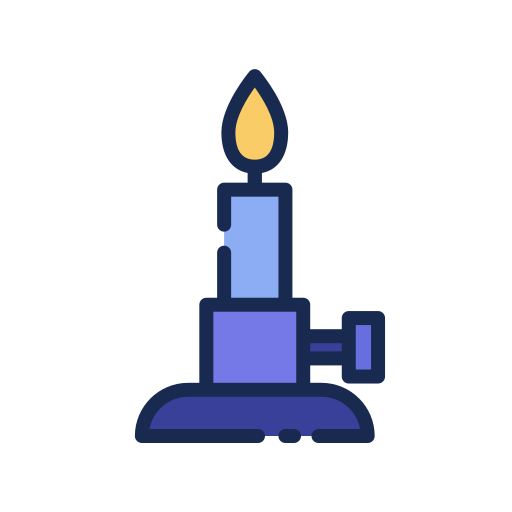 Bunsen burner Good Ware Lineal Color icon