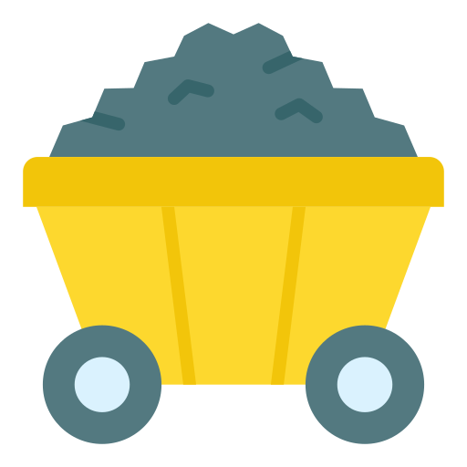 Coal Good Ware Flat icon