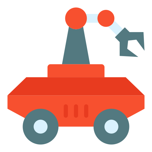 産業用ロボット Good Ware Flat icon