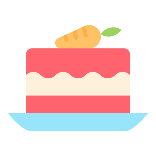 torta di carote Good Ware Flat icona