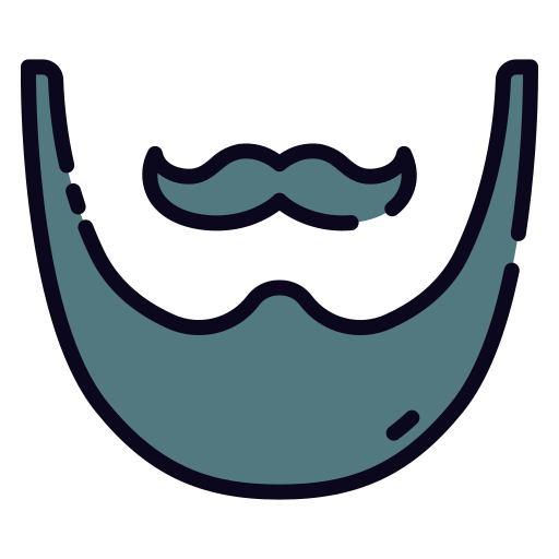 Beard Good Ware Lineal Color icon