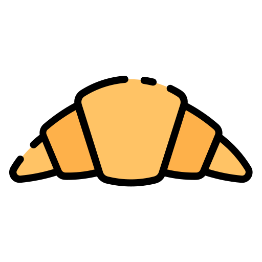 Croissant Good Ware Lineal Color icon