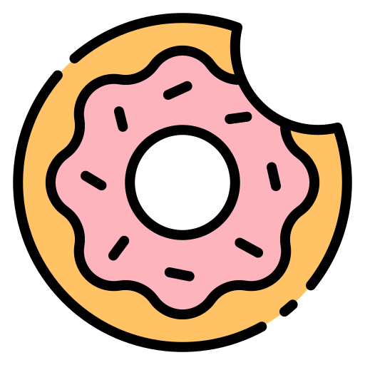 donut Good Ware Lineal Color icoon
