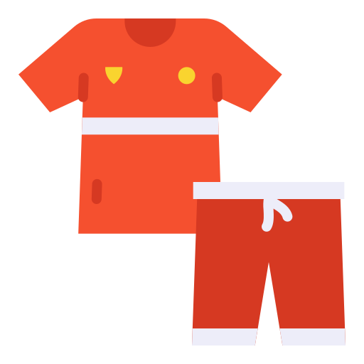 uniforme de futbol Good Ware Flat icono