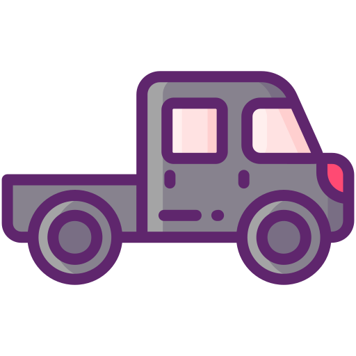 camioneta Flaticons Lineal Color icono