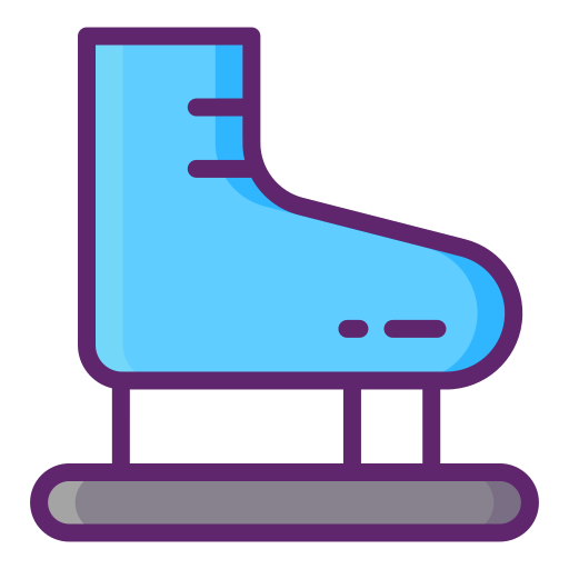 schlittschuhe Flaticons Lineal Color icon