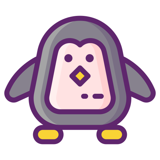 pinguin Flaticons Lineal Color icon