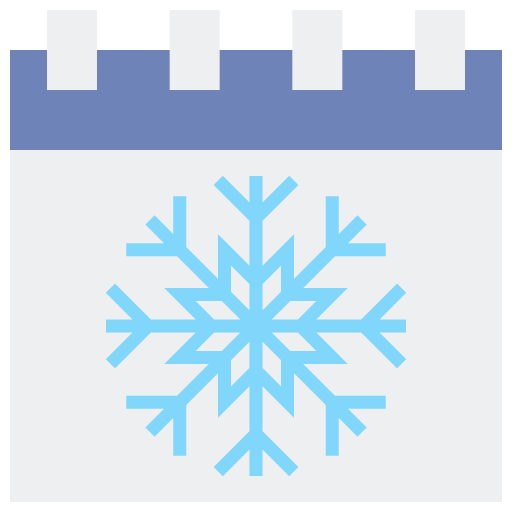 sezon zimowy Flaticons Flat ikona