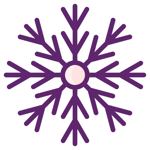 płatek śniegu Flaticons Lineal Color ikona