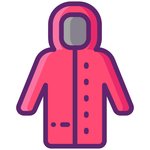 winterjacke Flaticons Lineal Color icon