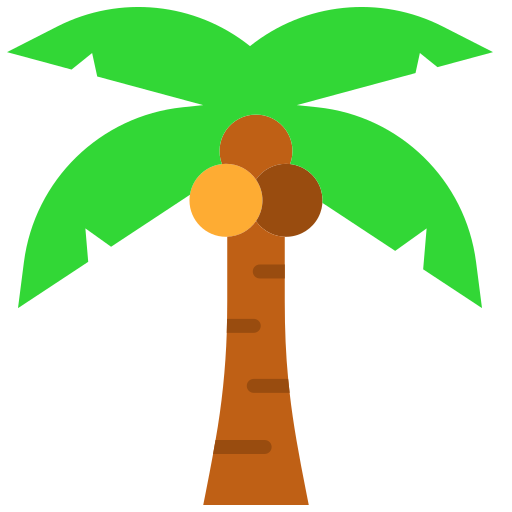Кокосовая пальма Good Ware Flat иконка