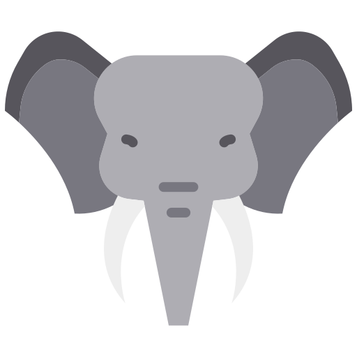 Elephant Good Ware Flat icon